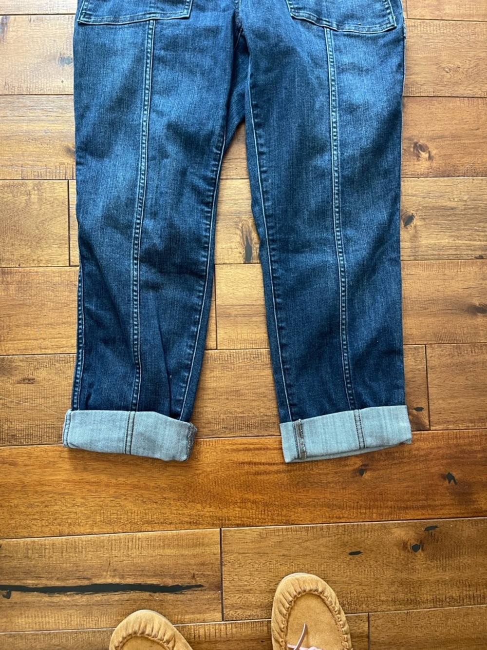 Duluth Trading Double Flex Denim COOLMAX Coverall Women 6 Short Stretch Workwear - Picture 9 of 16